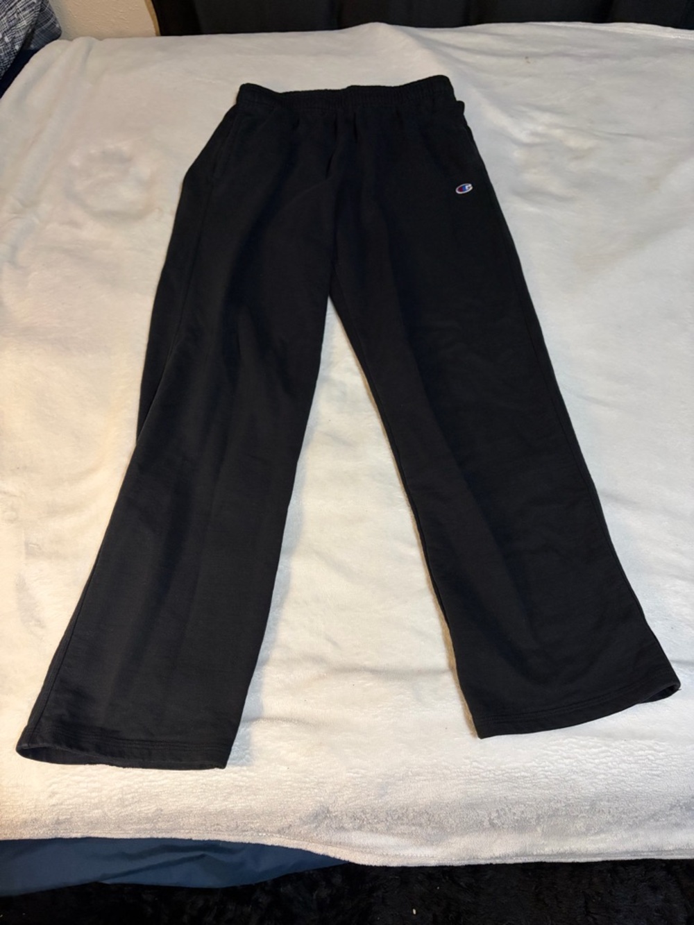 Champion Black Jogger Sweatpants with Embroidered C